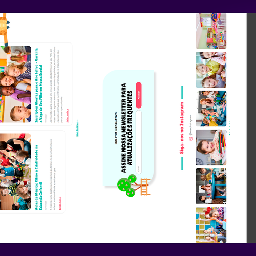 template site de escola infantil