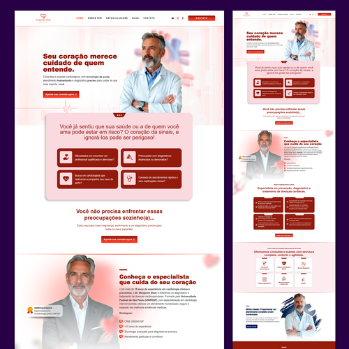 Template Elementor site de cardiologista