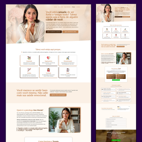 template site de psicóloga elementor