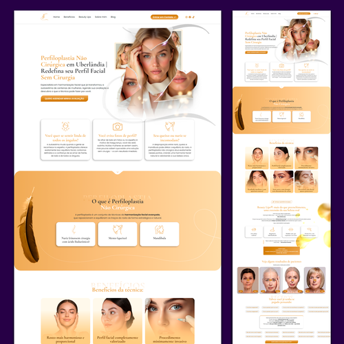 Template site clinica de estetica - elementor e wordpress