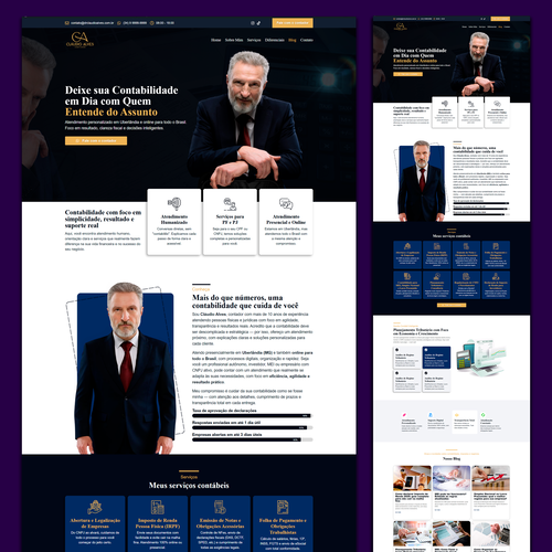 Template site de contador elementor